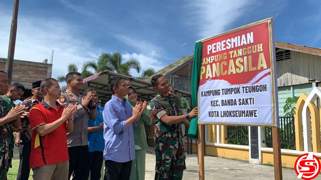 Peresmian Gampong Teumpok Teungoh Menjadi Gampong Tangguh Pancasila 